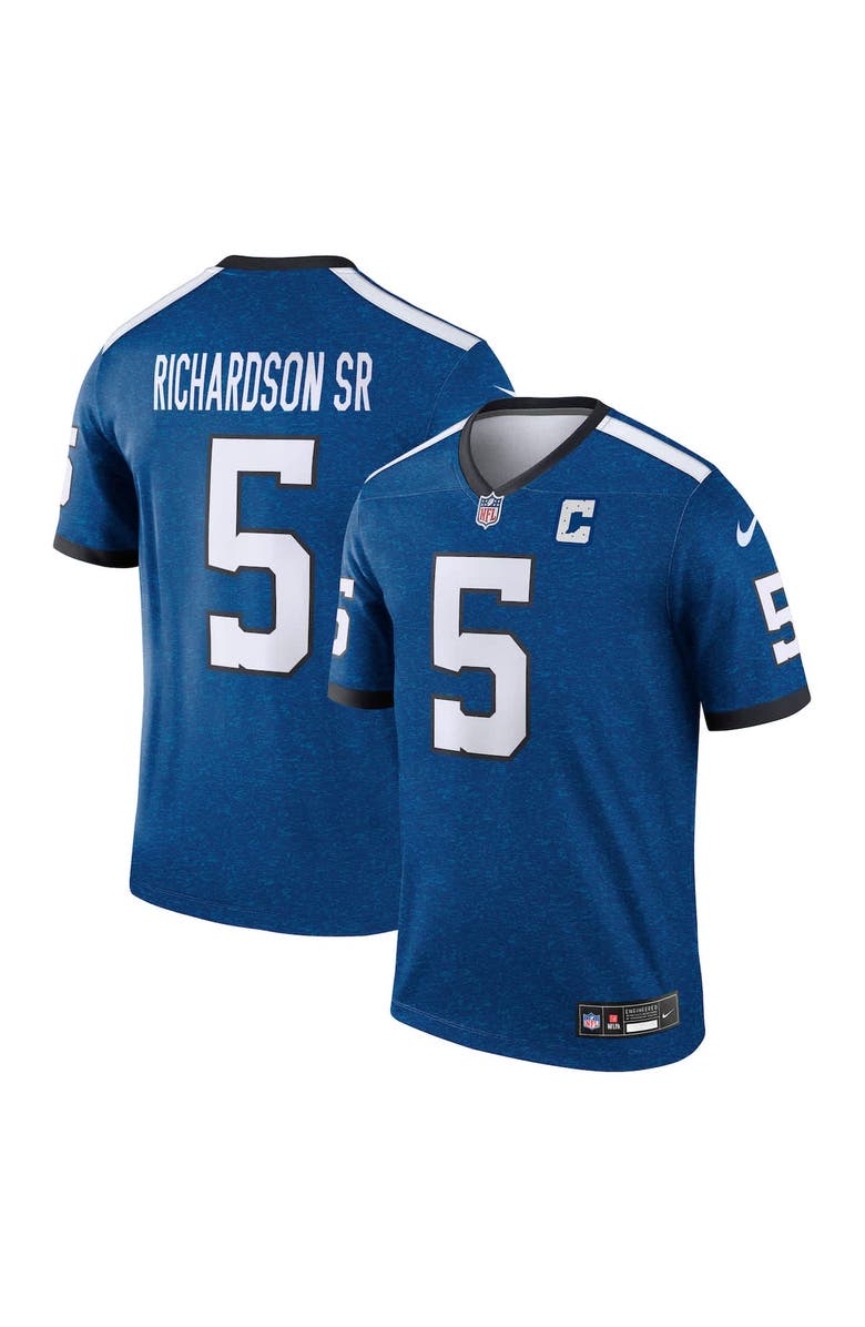 Nike Men's Nike Anthony Richardson Sr. Royal Indianapolis Colts Legend Player Performance Top, Alternate, color, Royal