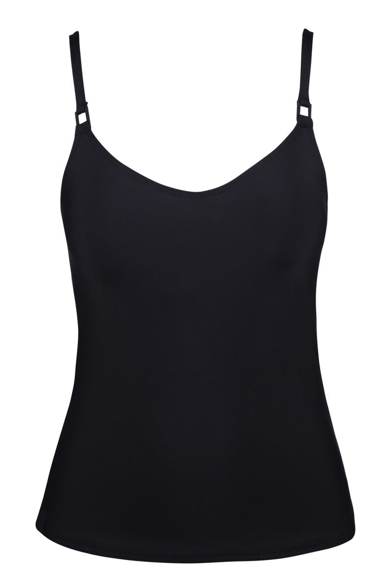 Sunsets Anya Tankini Swimsuit Top, Alternate, color, Black