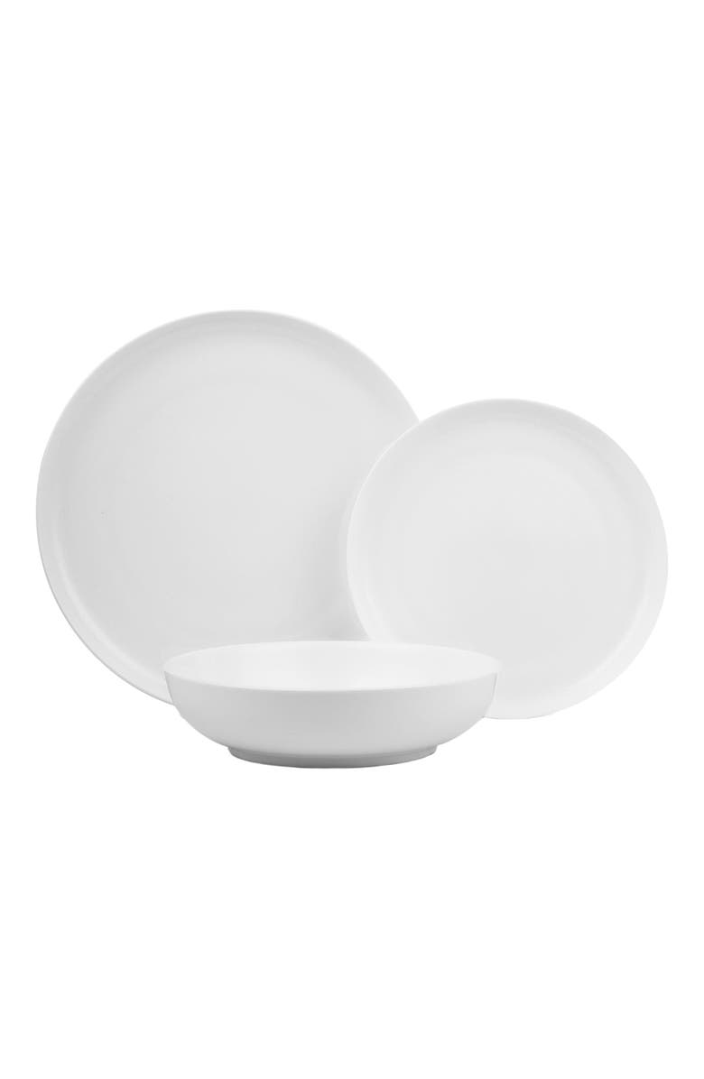 Stone Lain Gabrielle Bone China 12-Piece Dinnerware Set, Alternate, color, White