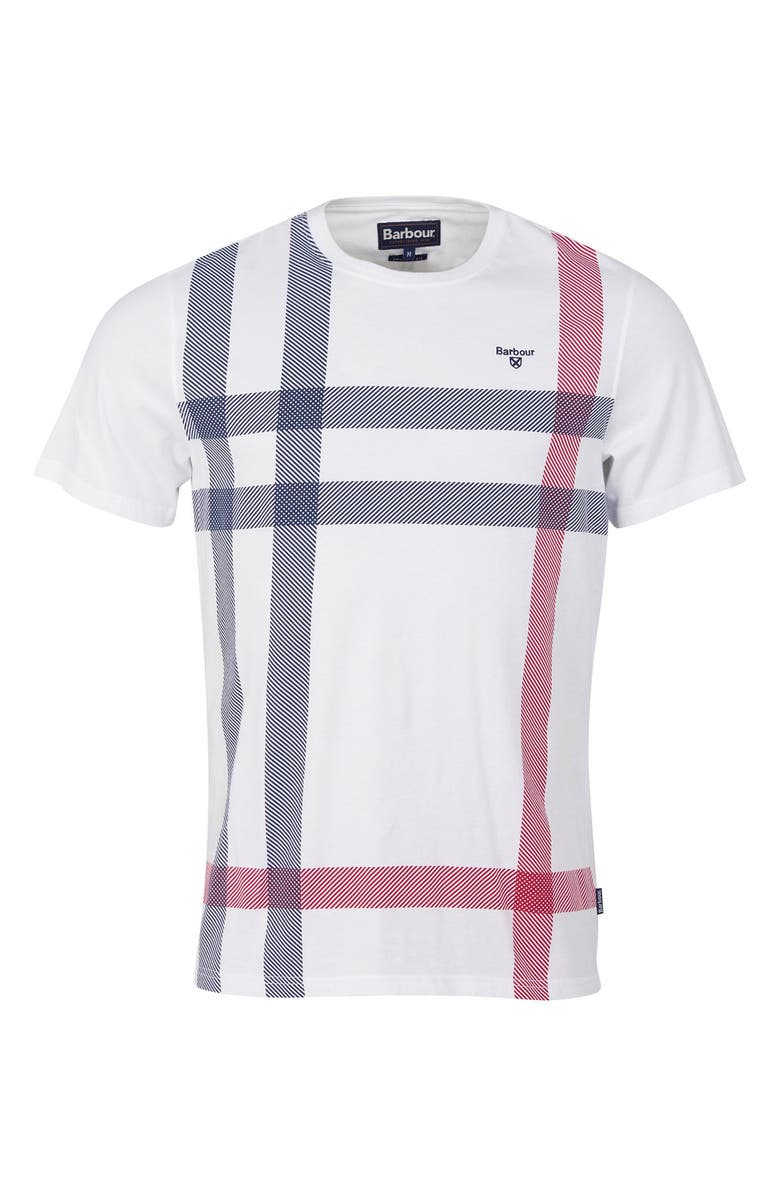 Barbour Norman Plaid T-Shirt, Alternate, color, White