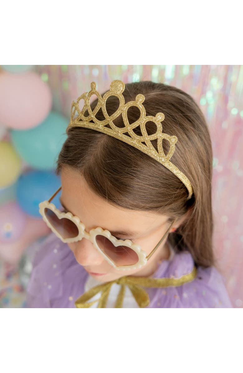 Sweet Wink Gold Tiara Headband, Alternate, color, Gold