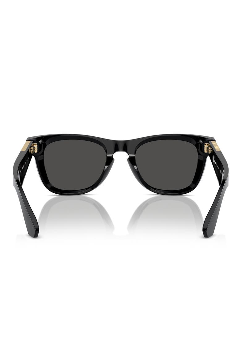 50mm Square Sunglasses, Alternate, color, BLACK