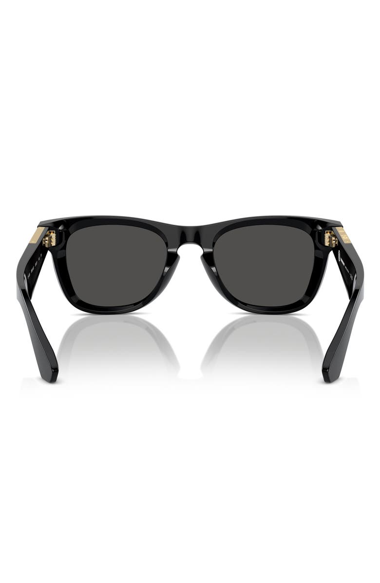 Burberry 50mm Square Sunglasses, Alternate, color, Black