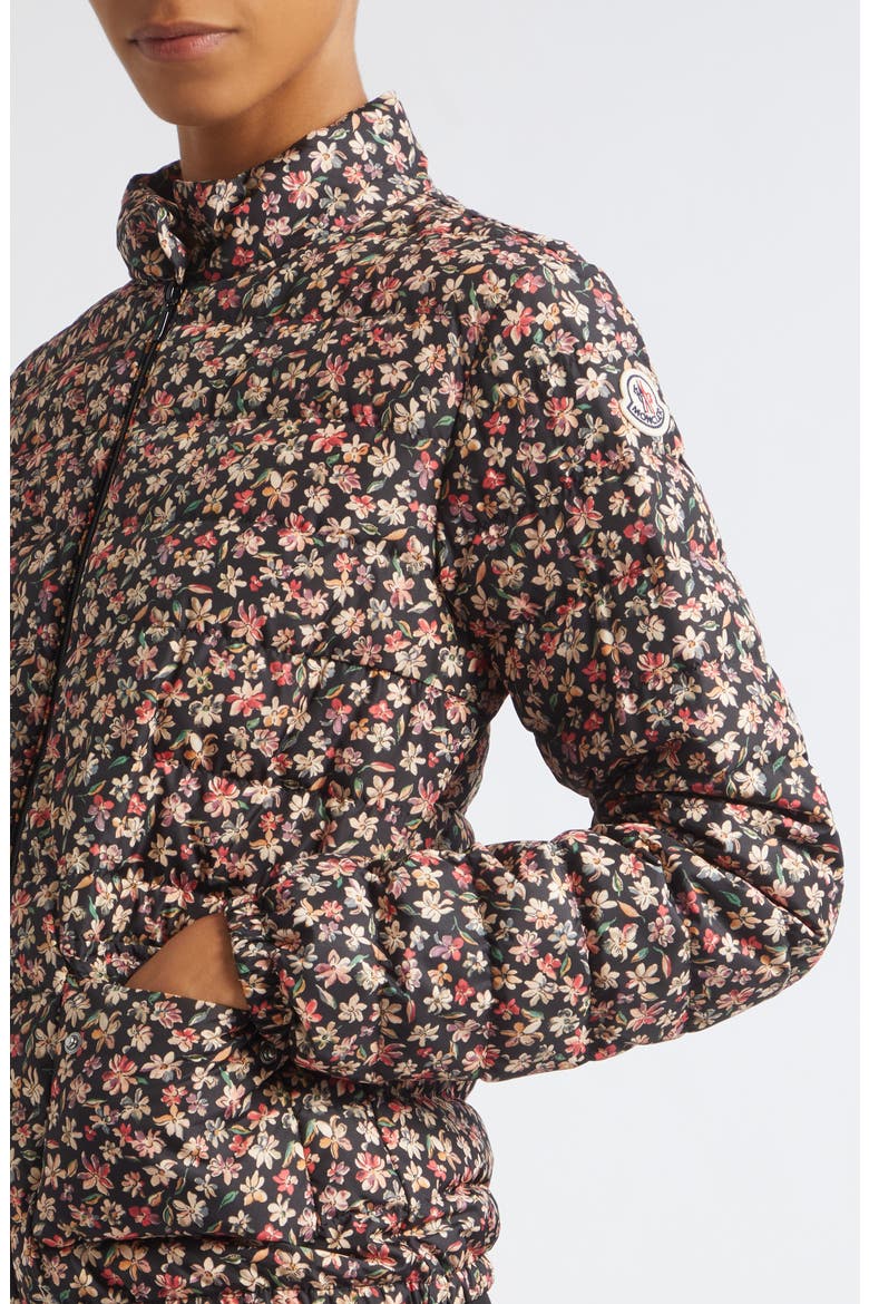 Florlans Floral Zip Jacket, Alternate, color, CHECK BLACK