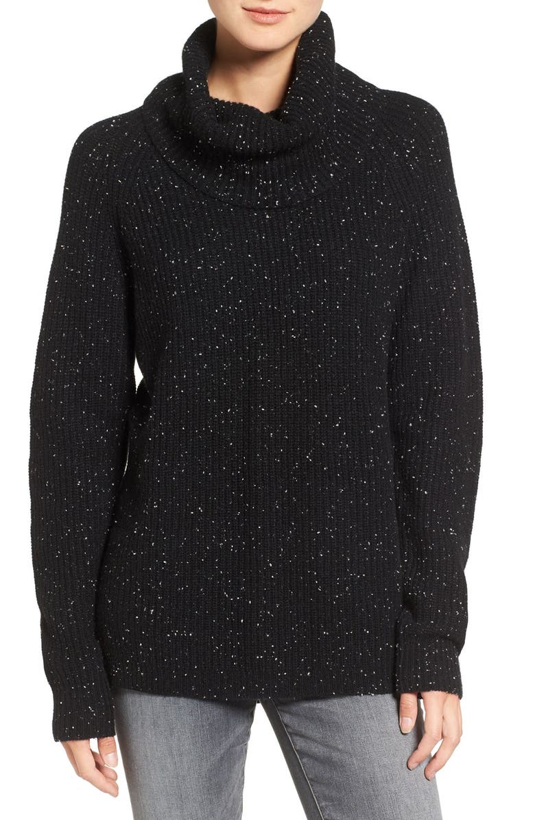 Madewell Convertible Cashmere Turtleneck Sweater, Main, color, 