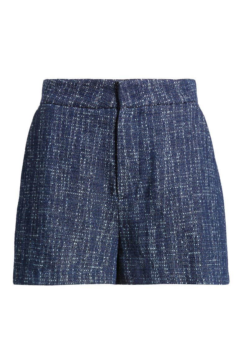 The Tweed Cotton Shorts, Alternate, color, INDIGO