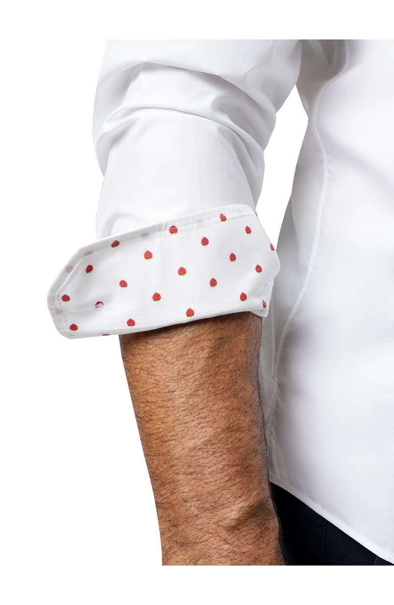 Robert Talbott Reynolds Novelty Cuff Poplin Contemporary Fit Shirt, Alternate, color,