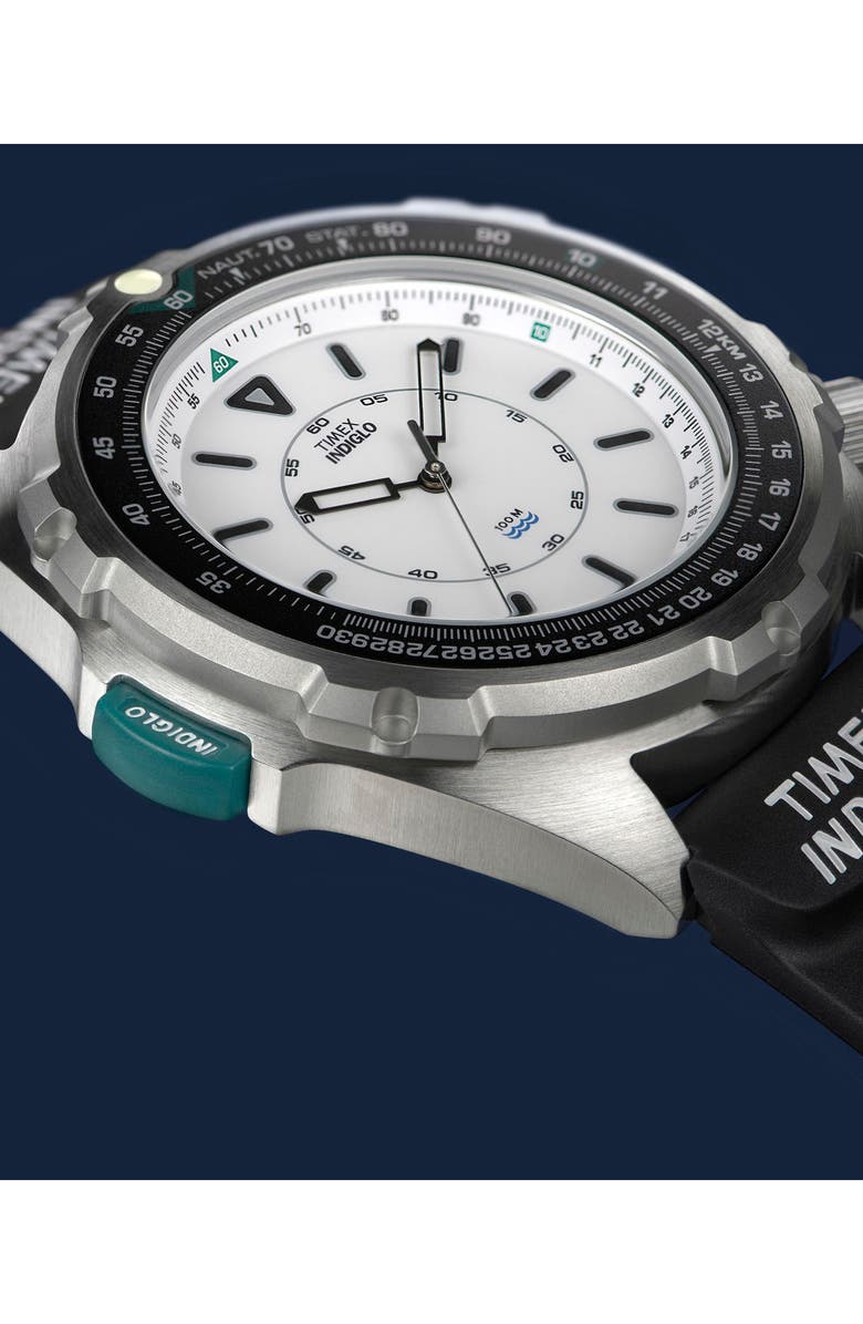 Timex<sup>®</sup> 1995 Intrepid Reissue Rubber Strap Watch, 46mm, Alternate, color,