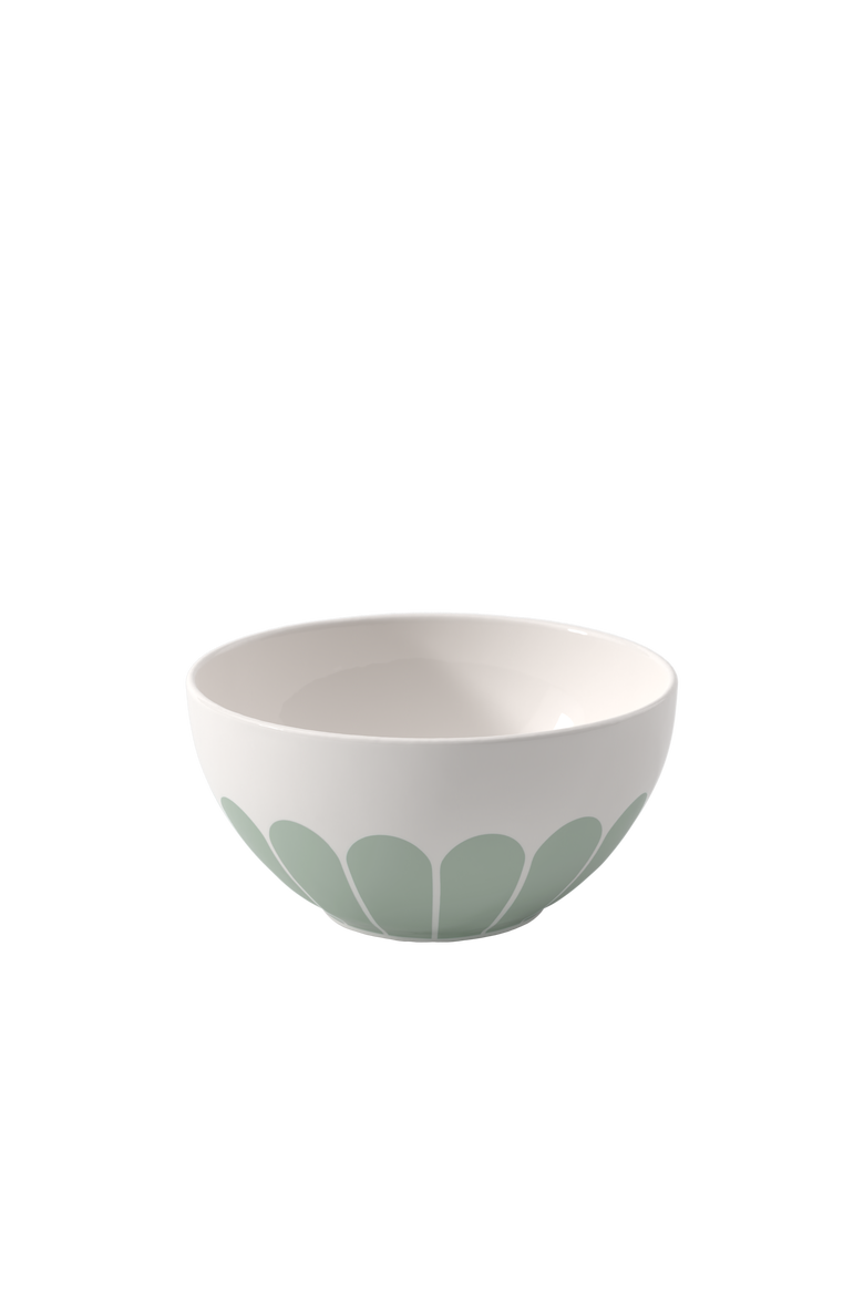 Fleur Bleu Rice/Cereal Bowl, Main, color, Green