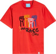VIC GARCIA WORLD Human Race Cotton Graphic T-Shirt