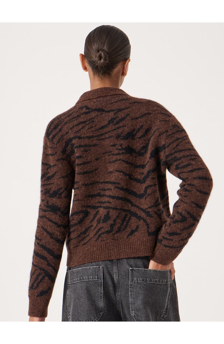 Hush Wool Blend Jacquard Shirt Jacket, Alternate, color, Dark Brown