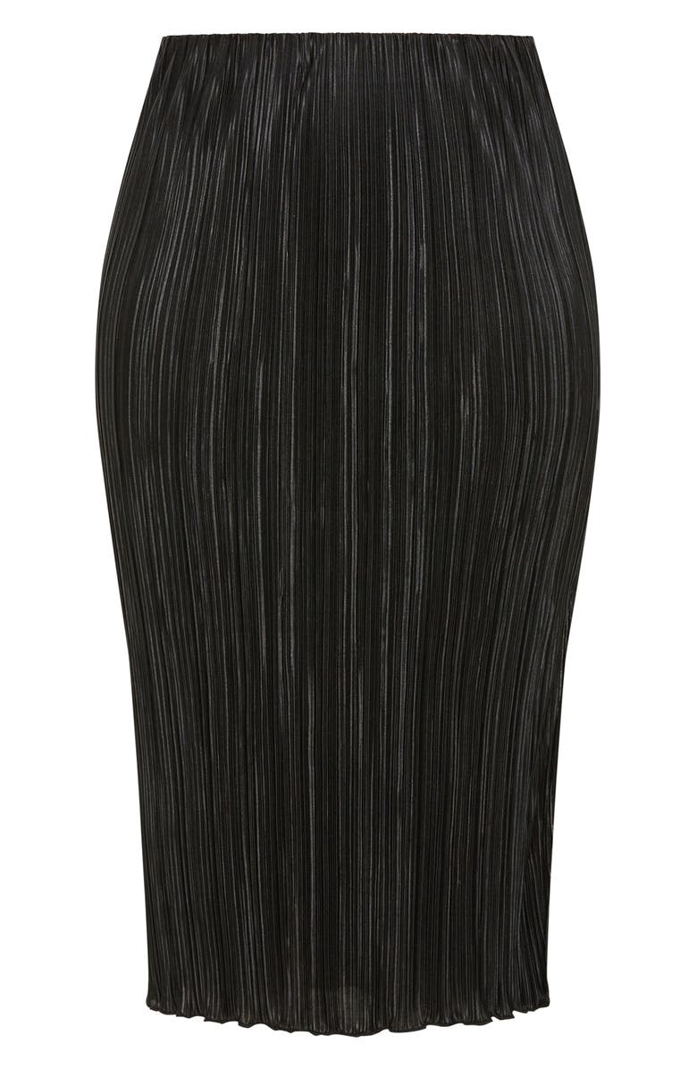 City Chic Hailee Plissé Skirt, Alternate, color, 
