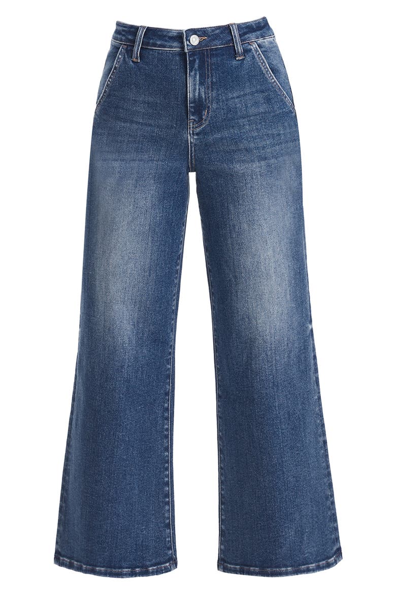 High Waist Wide Leg Flare Jeans, Alternate, color, SWEET