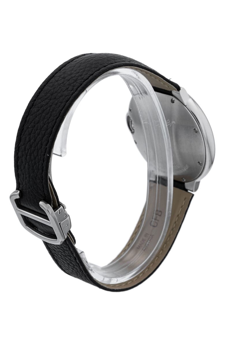 Watchfinder & Co. Cartier Preowned Ballon Bleu Leather Strap Watch, 36mm, Alternate, color, 