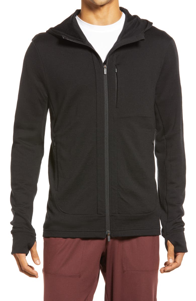 Icebreaker Quantum III Merino Wool Zip Hoodie, Alternate, color, 