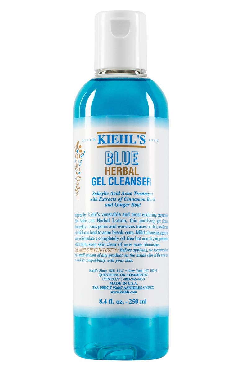Kiehl's Since 1851 Blue Herbal Gel Cleanser, Main, color, 