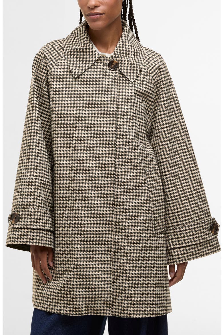 Kennedy Water Resistant Houndstooth Check Jacket (Women) | Nordstrom