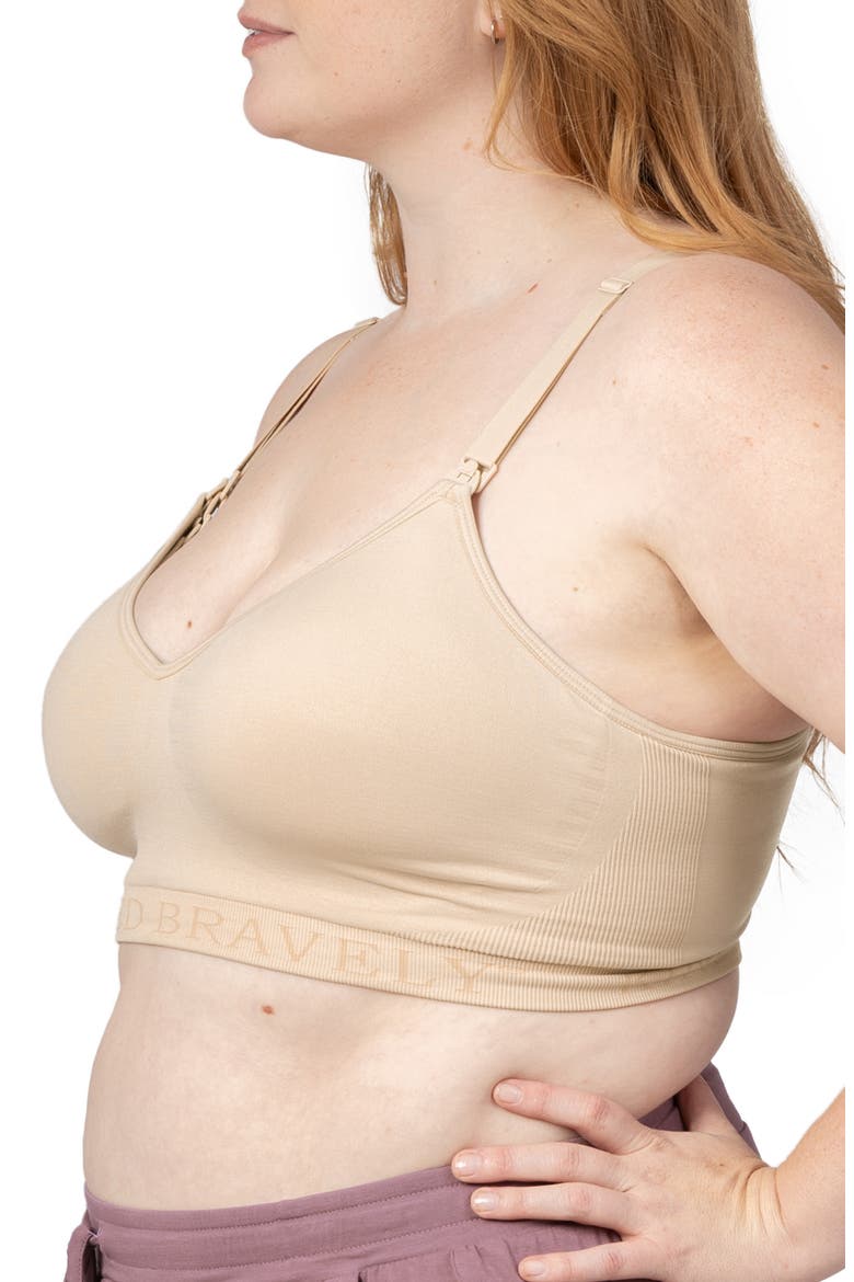Signature Sublime Contour Pumping Bra, Alternate, color, BEIGE