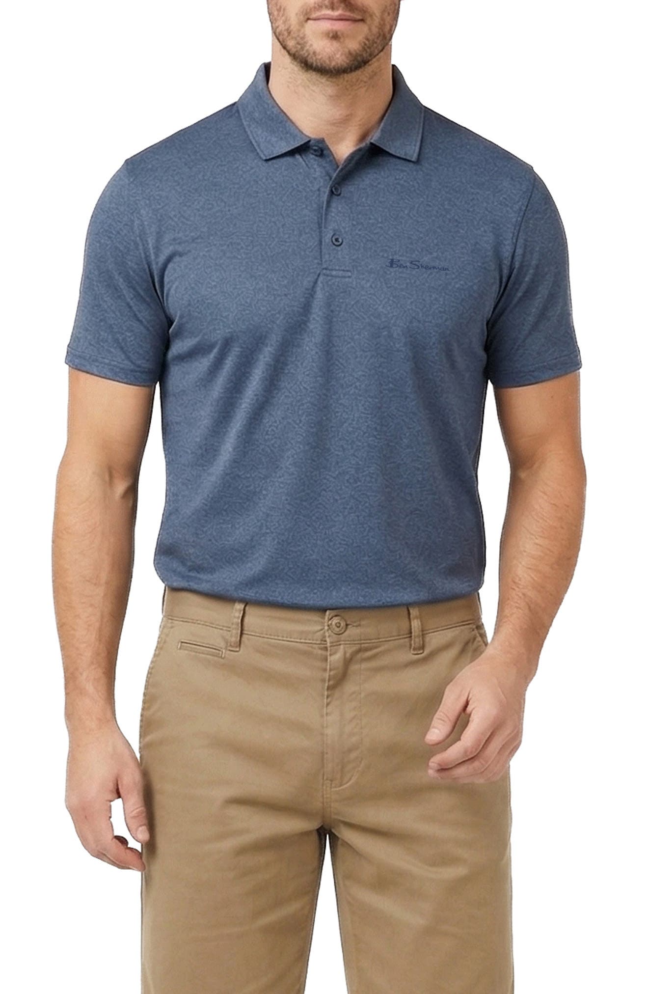 Melange Tech Jersey Performance Polo