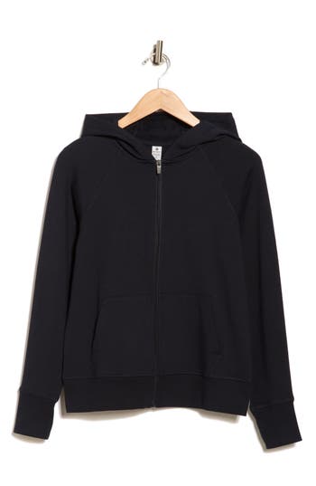 90 Degree By Reflex Everyday French Terry Full Zip Hoodie In Blue