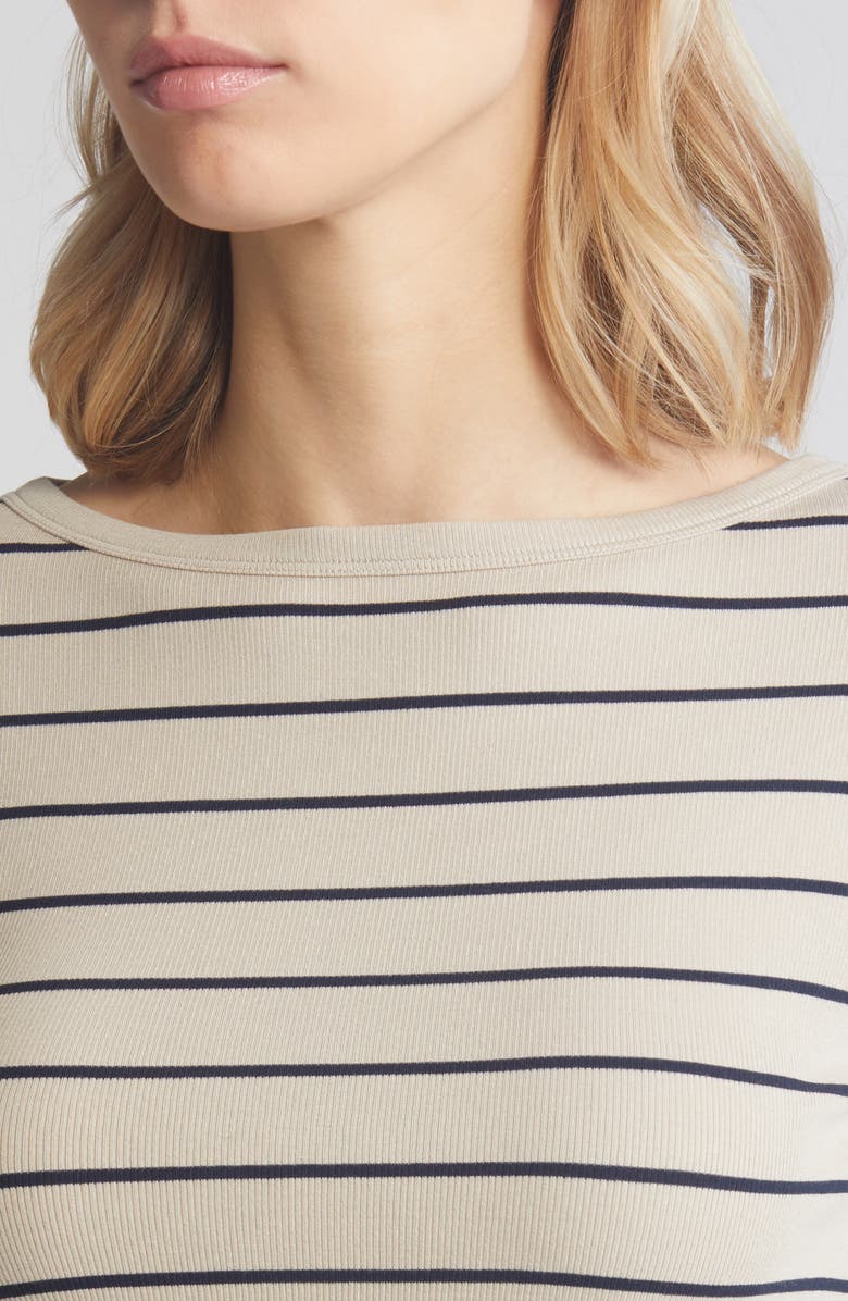 NIC+ZOE Wide Stripe Cotton Blend Top, Alternate, color, 