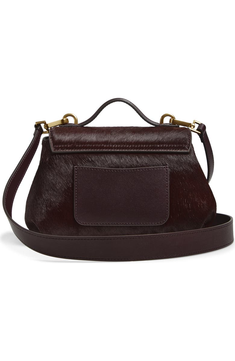 rag & bone Realm Genuine Calf Hair Crossbody Bag, Alternate, color, Burgundy