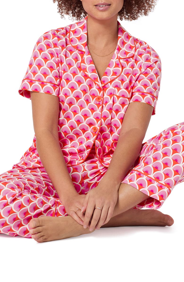 BedHead Pajamas Print Crop Pajamas, Alternate, color, 