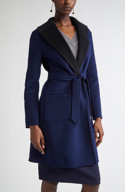 St John St. John Collection Two-tone Double Face Wool & Cashmere Coat