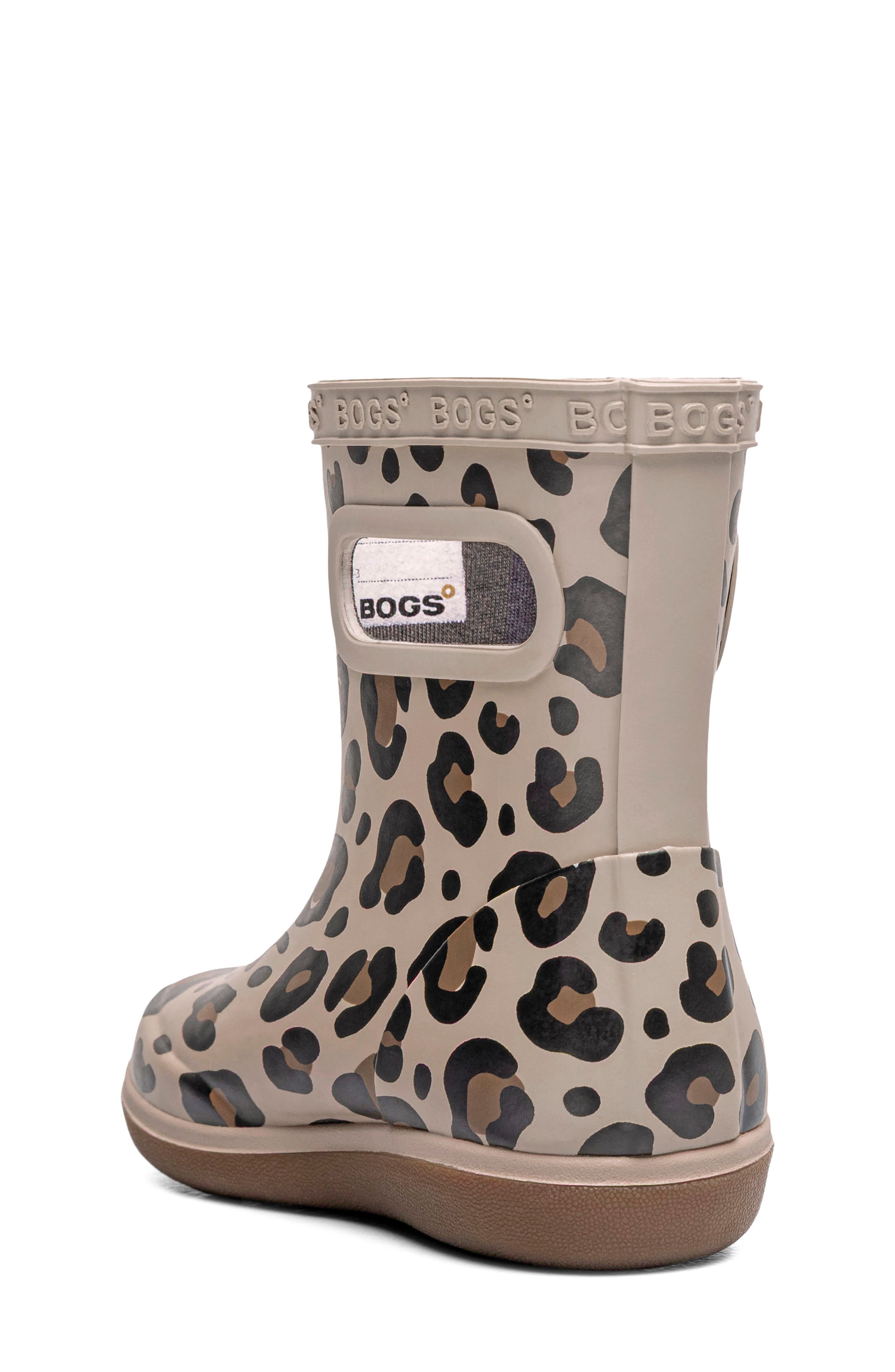 Kids' Skipper II Leopard Rain Boot, Alternate, color, TAUPE MULTI