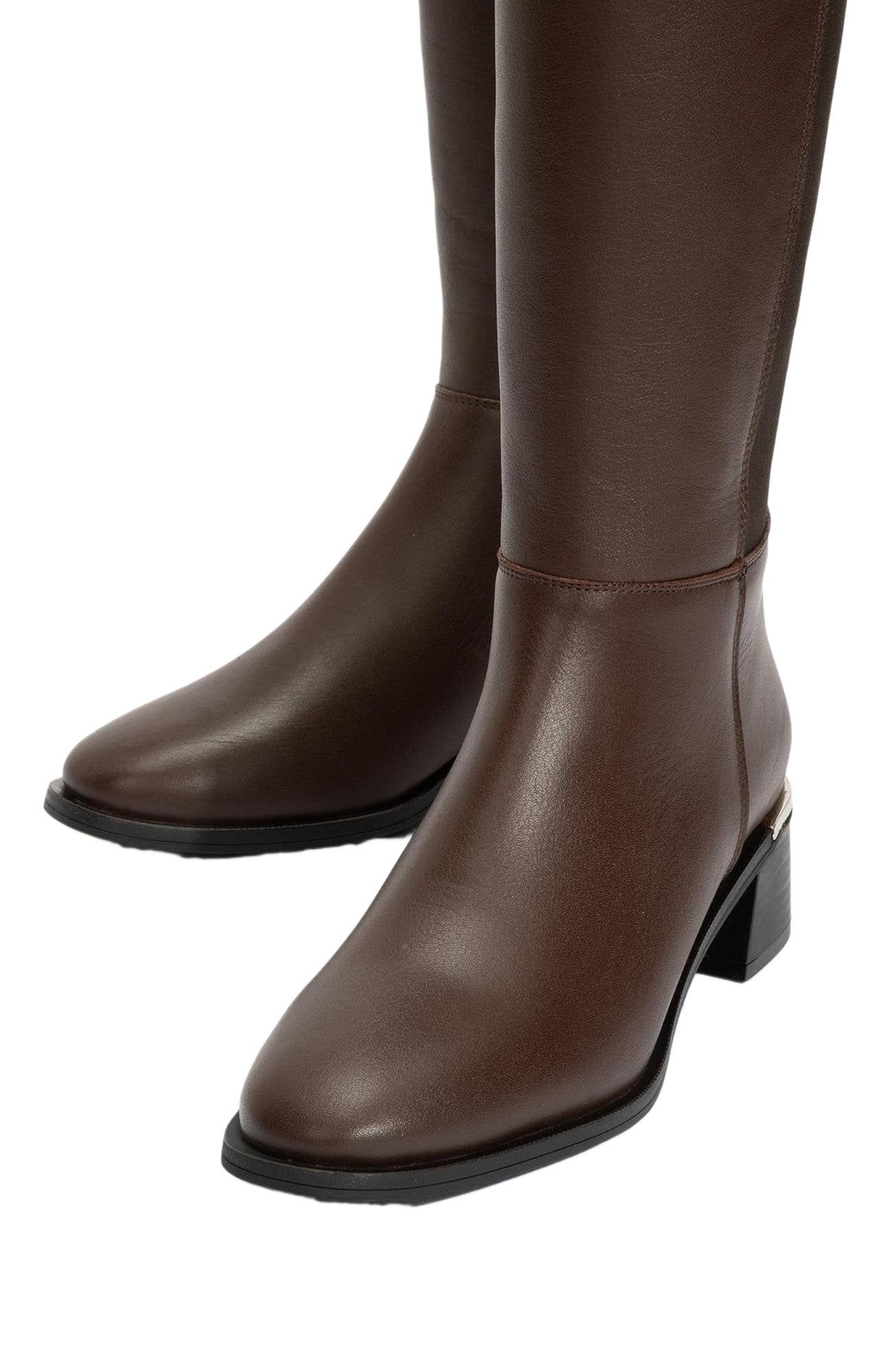 Rochos Leather Boot, Alternate, color, Brown Leather