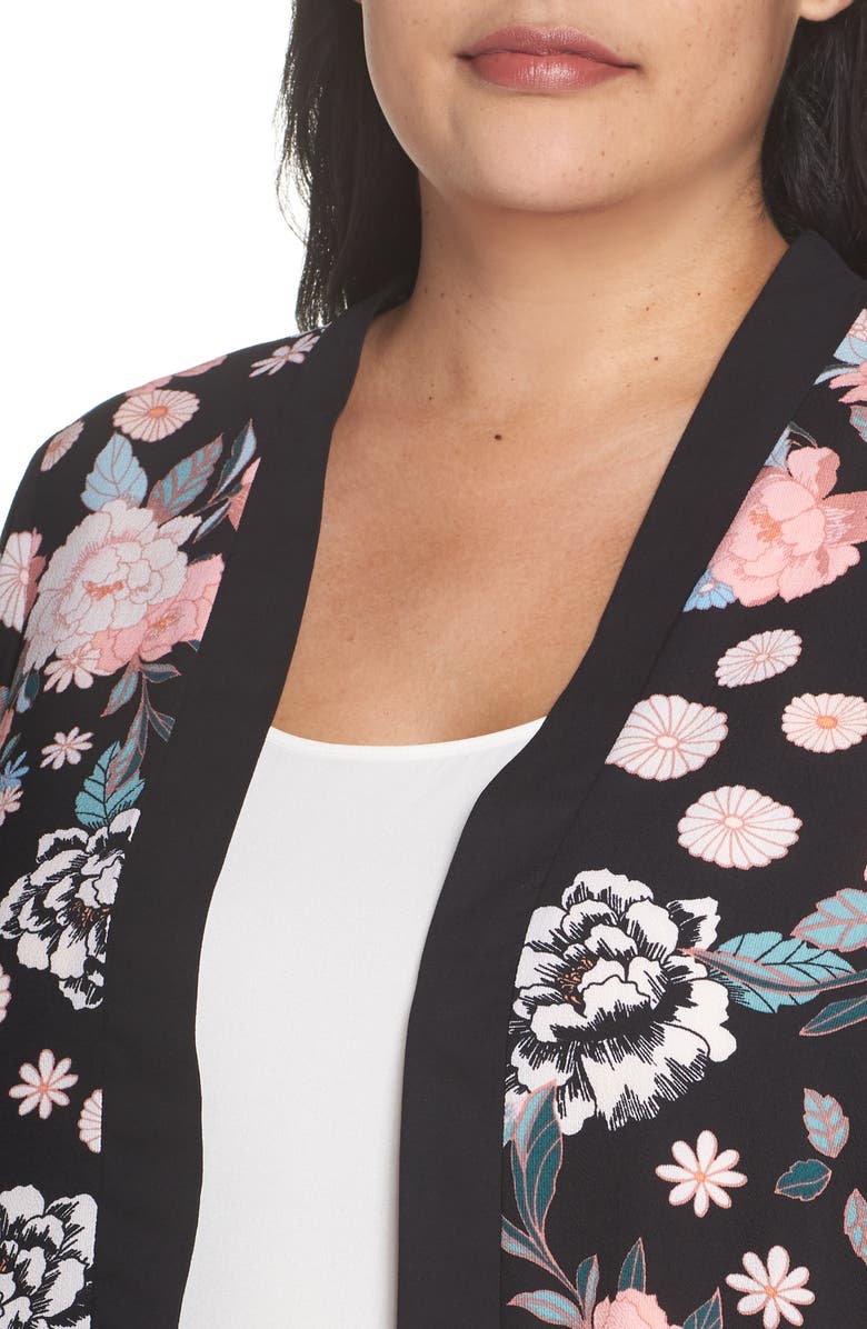 Evans Floral Kimono, Alternate, color, 