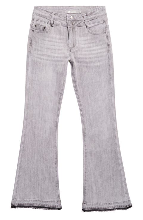 Kids' Double Waistband Flare Jeans (Big Kid)