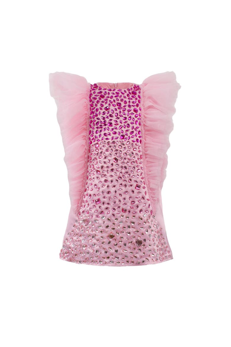 Limited Edition Bejeweled Dress, Main, color, Pink