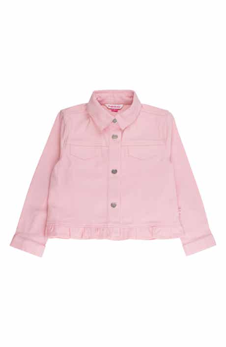 Ruffle Hem Denim Jacket