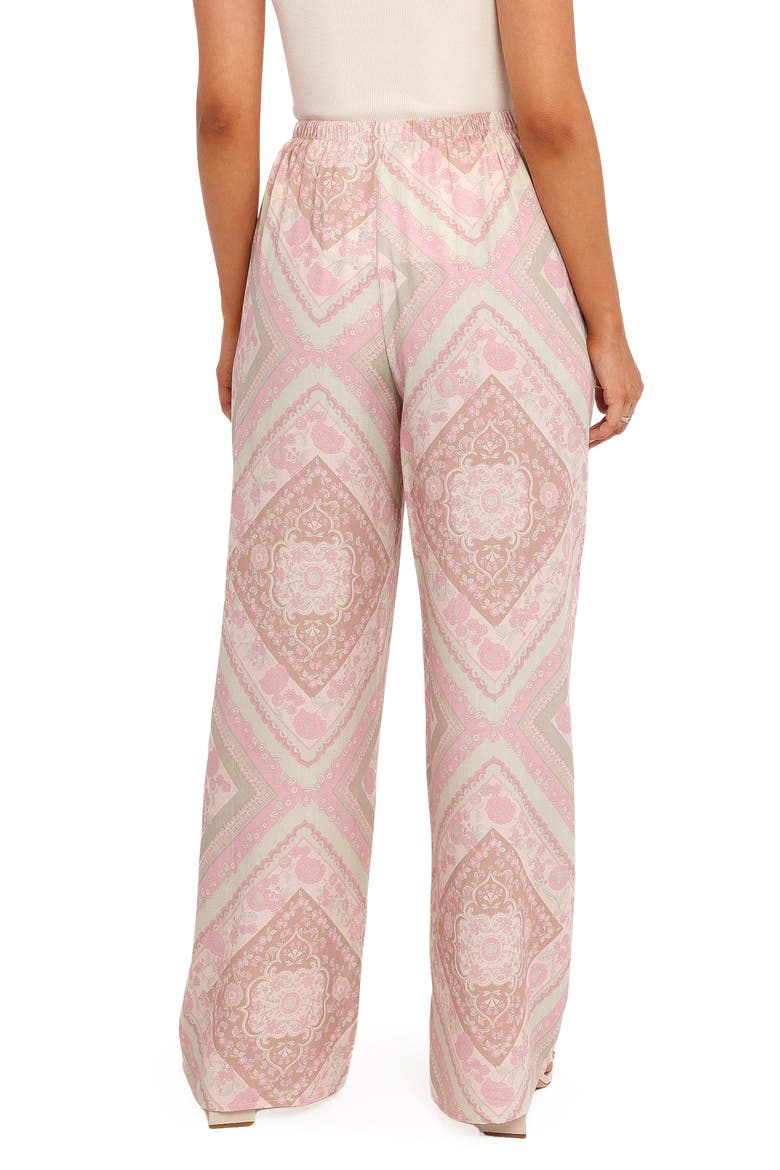 Varia Floral High Waist Wide Leg Pants, Alternate, color, SAGE PAISLEY