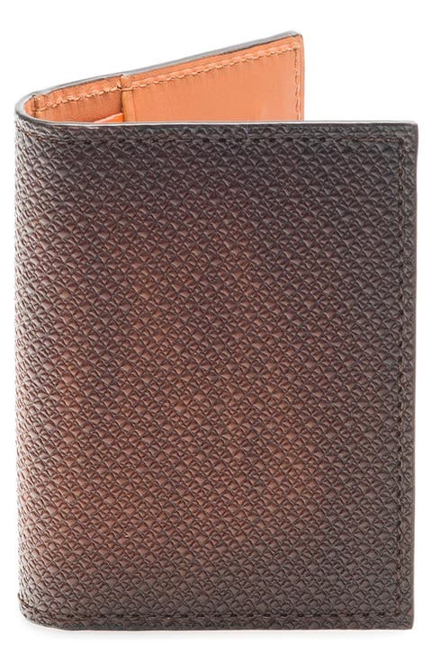 Stamp Leather Bifold Wallet