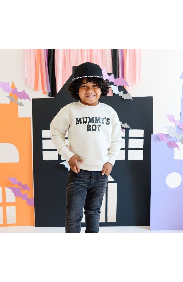 Sweet Wink Mummy's Boy Halloween Sweatshirt, Alternate, color, 