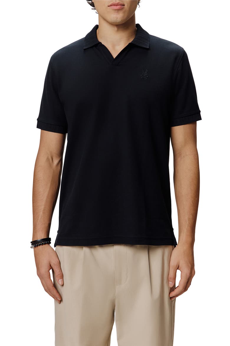 Geoffrey Johnny Collar Polo, Main, color, BLACK