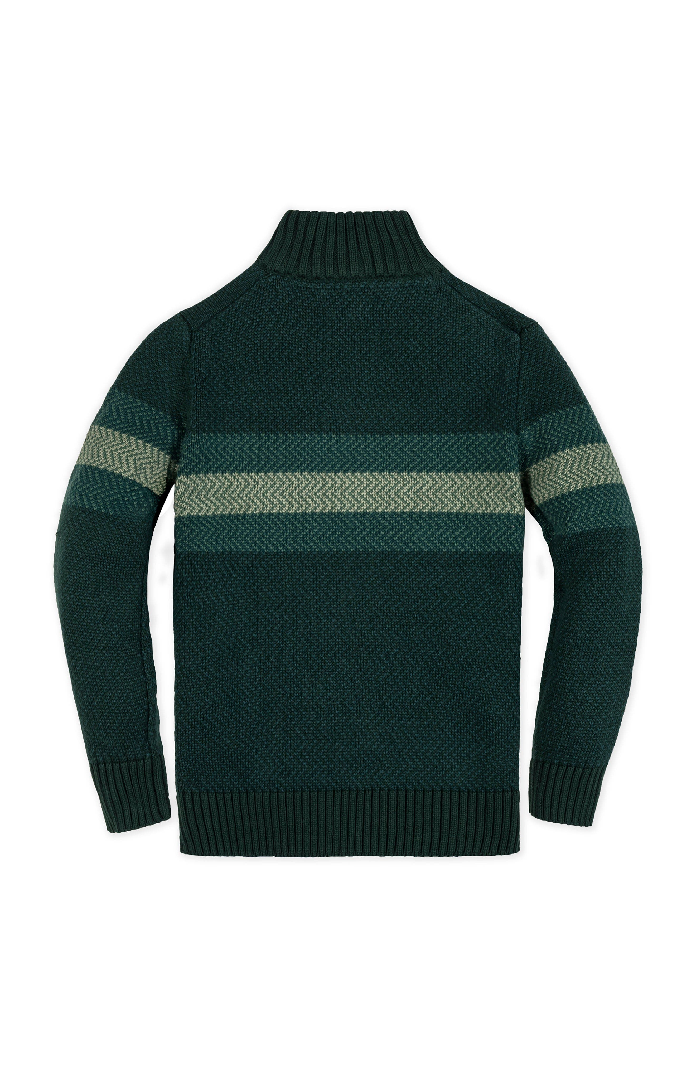 Hope & Henry Kids' Organic Half Zip Stripe Sweater | Nordstrom