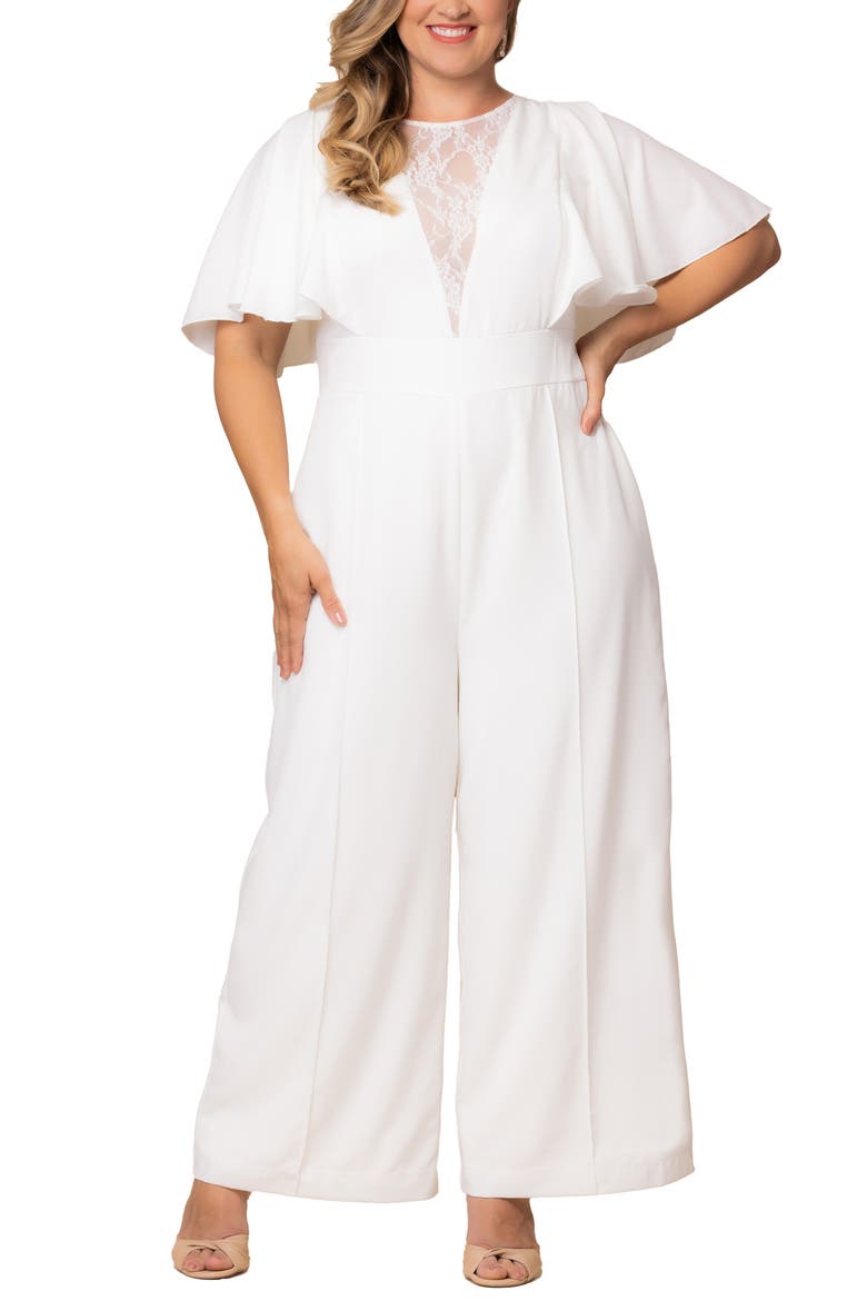 Spellbound Wide Leg Jumpsuit, Main, color, IVORY