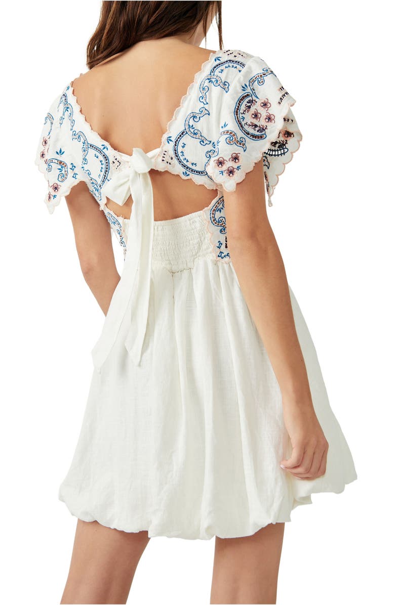 Free People Rambling Roads Embroidered Cutout Minidress, Alternate, color,