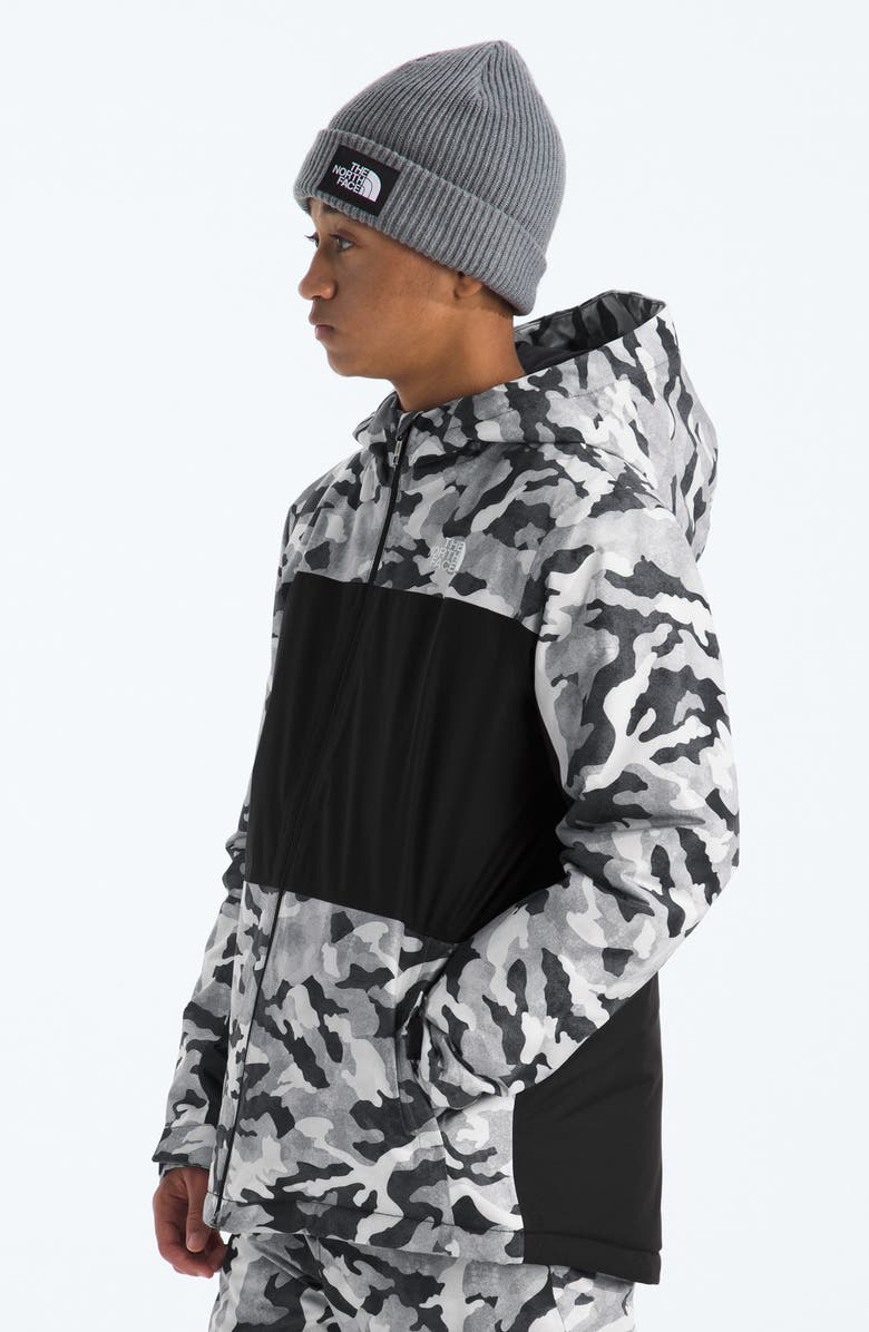 The North Face Kids' Freedom Water Repellent Insulated Recycled Polyester Jacket, Alternate, color, Smoked Pearl Tnf Camo