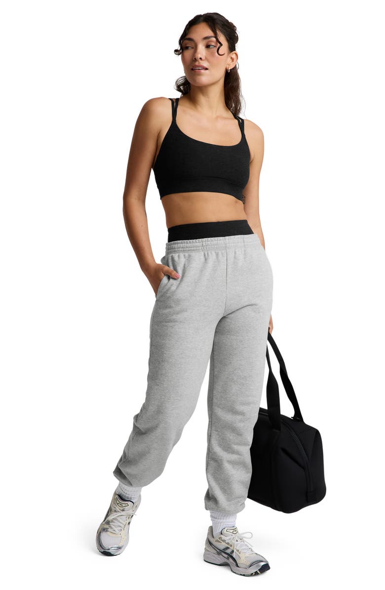 Beyond Yoga Spacedye Back to It Strappy Sports Bra, Alternate, color, Darkest Night