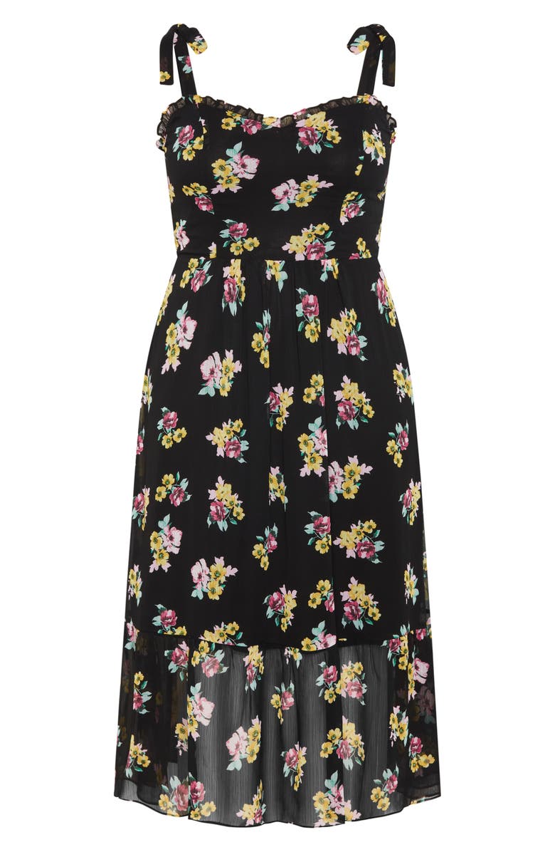 City Chic Ariadne Floral Sundress, Alternate, color, 