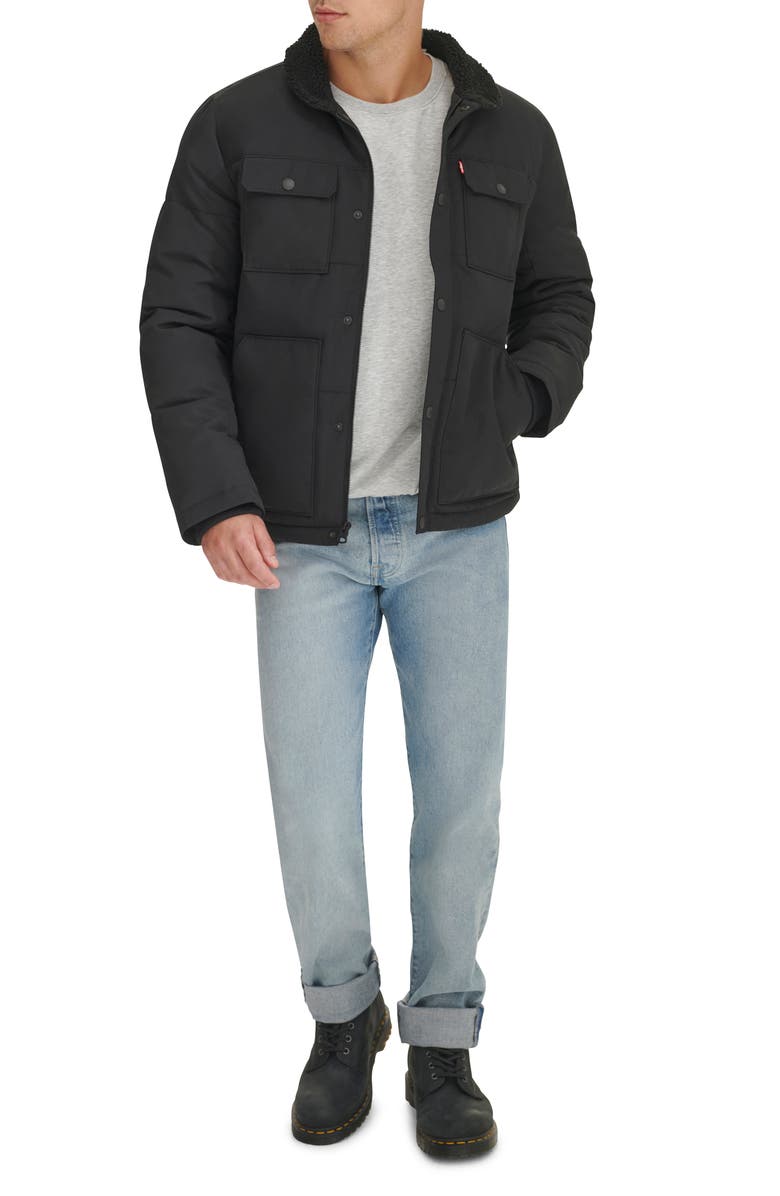 Levi's Woodsman High Pile Fleece Puffer Jacket, Alternate, color,