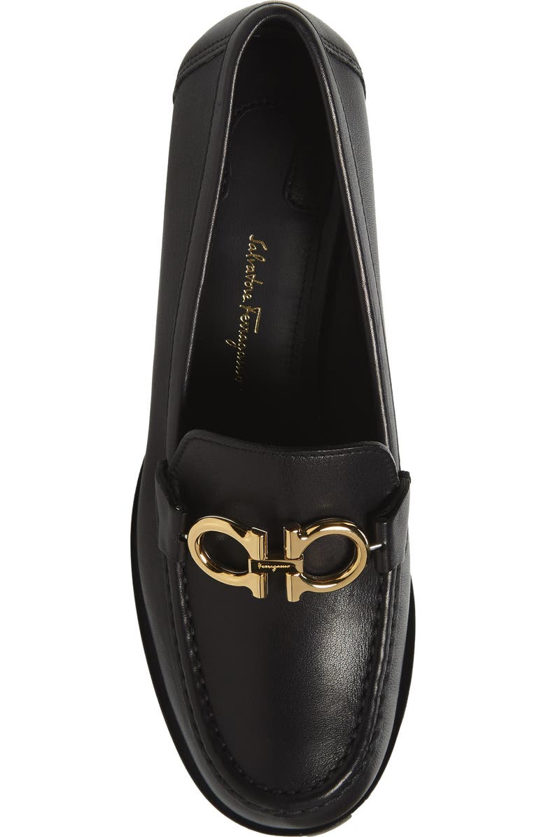 FERRAGAMO Salvatore Ferragamo Rolo Block Heel Bit Loafer, Alternate, color,