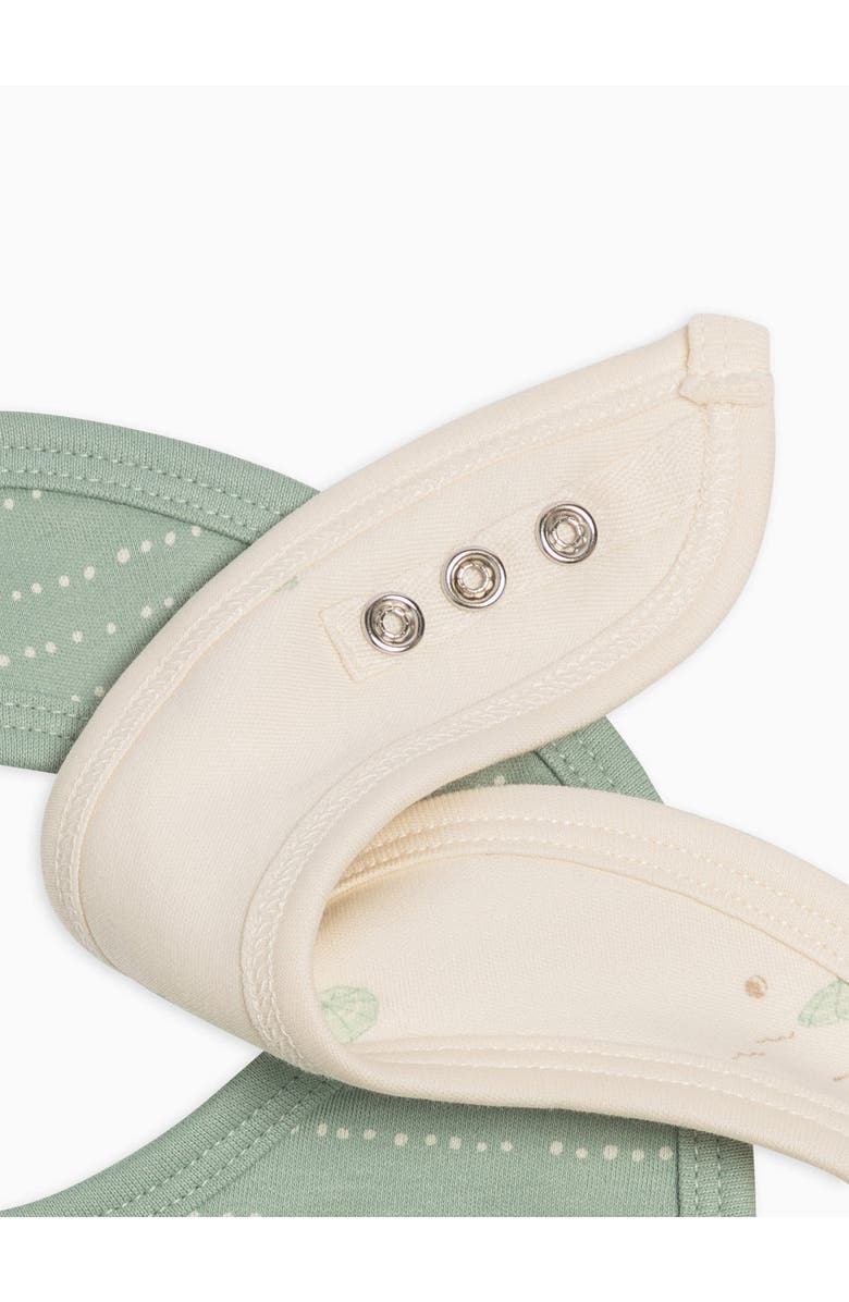 Colored Organics Organic 2-Pack Bibs, Alternate, color, Pebble + Umbrella