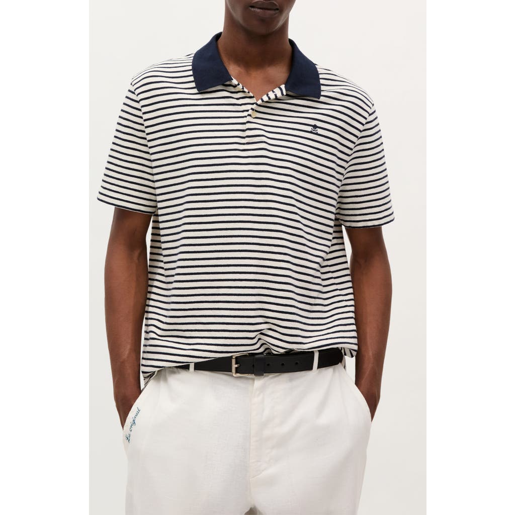 Scalpers Summer Stripes Polo In Multi