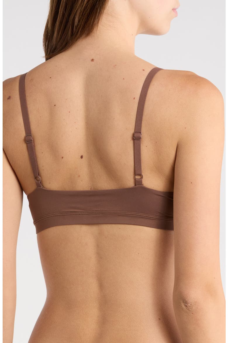 Soft Flex Triangle Bralette, Alternate, color, CHESTNUT