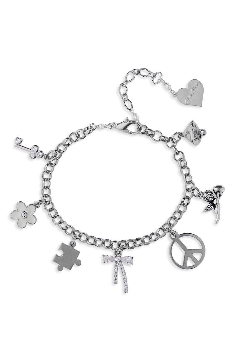 VIDAKUSH Lost & Found Charm Bracelet, Main, color, Silver